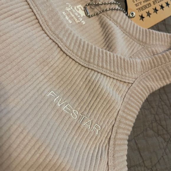 FIVESTAR GENERAL CO. Womens Rib Crop Top - Picture 4 of 7